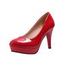 Fashion Super High Heel Women's Shoes 2025 New High Shallow Mouth Pointed Single Shoes Formal Professional Waterproof Table Pumps