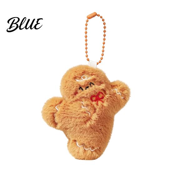 Plush Christmas Tree Cartoon Doll Santa Wreath Cute Stuffed Ornaments Keychain Gingerbread Ornaments Charms Holiday