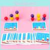 Wooden Thinking Game Beads For Kids Educational Logic And Color Reasoning Toy For Parentchild Play