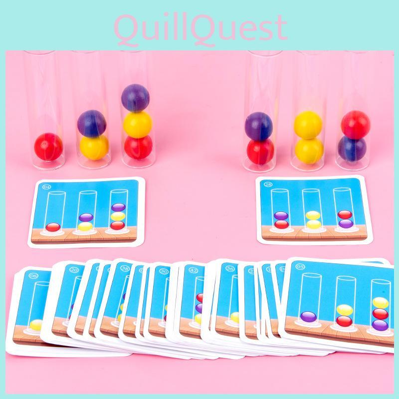 Wooden Thinking Game Beads For Kids Educational Logic And Color Reasoning Toy For Parentchild Play