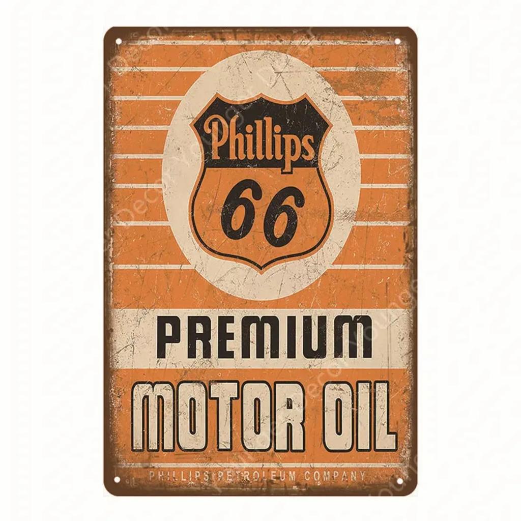 Vintage Motor Gasoline Metal Signs Tin Poster Retro Bar Pub Garage Decor Gas Station Decorative Wall Plaque