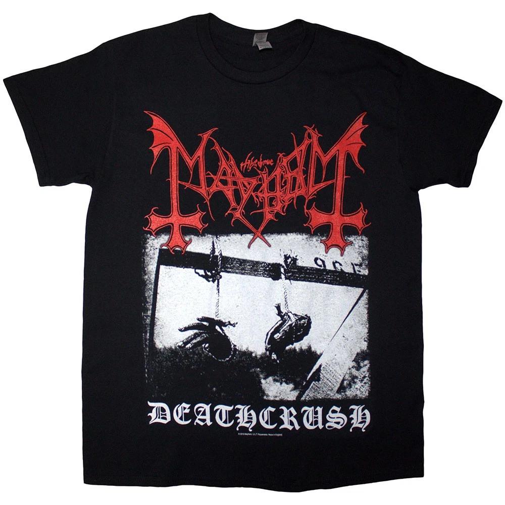 Mayhem Unisex T-Shirt: Deathcrush (Black) (Small) S