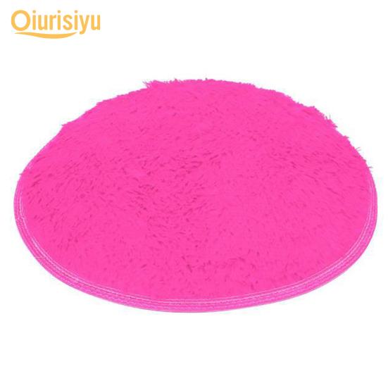 Buy 40cm Round Bathroom Bedroom Coral Fleece Soft Nonslip Floor Mat