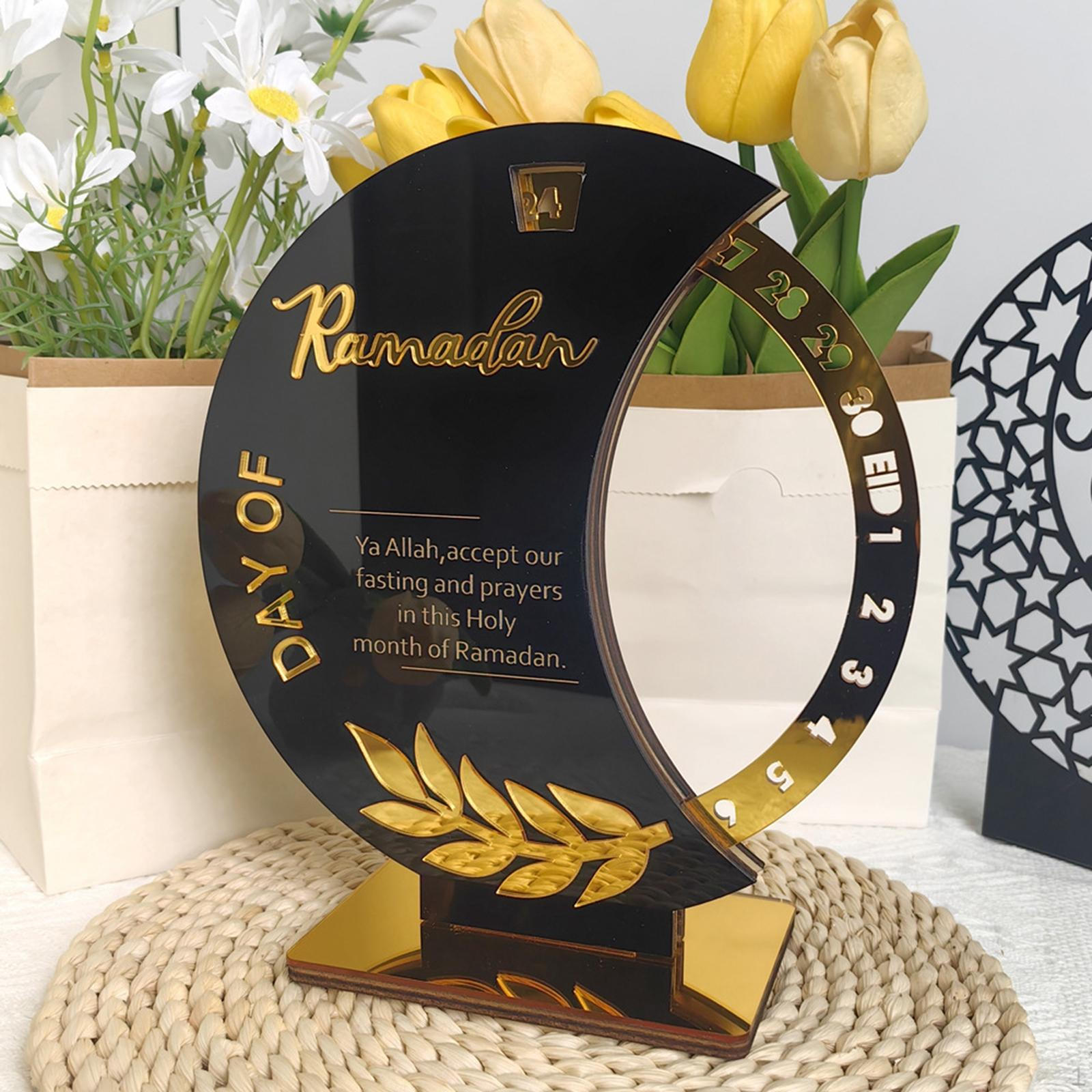 

Мусульманский Рамадан Адвент Календарь Акриловая Табличка Настольное Украшение Ид Мубарак Декор