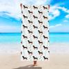 Dackel Hunde Druck Mikrofaser Handtuch für Männer Frauen Sommer Strand Pool Camping Fitnessstudio Yoga Outdoor Urlaub Strandtuch