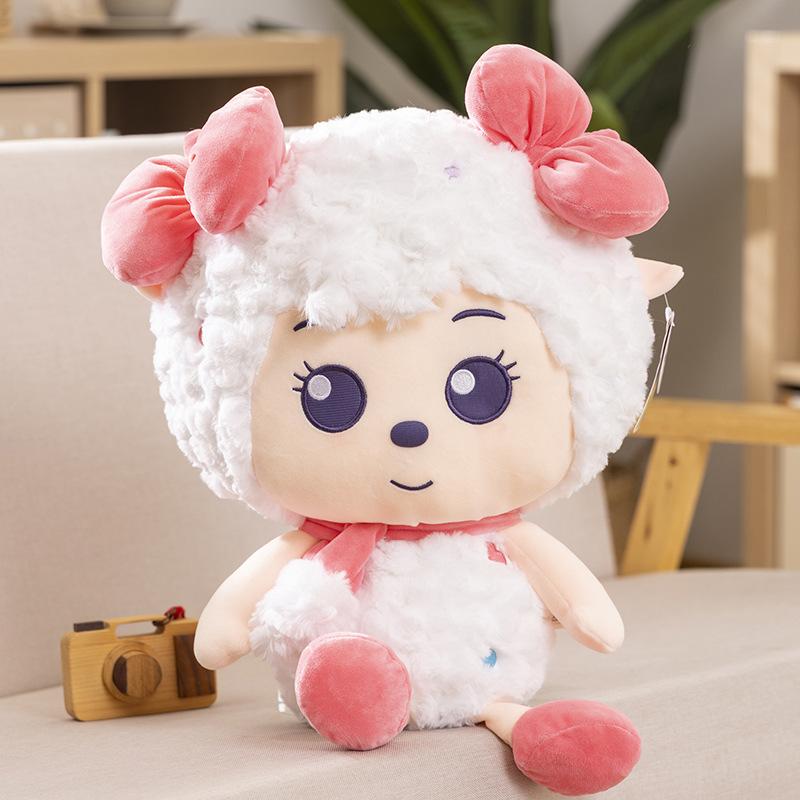 Genuine Pleasant Goat Doll Plush Toy Lazy Goat Doll Cute Beautiful Goat Children's Birthday Gift Ragdoll