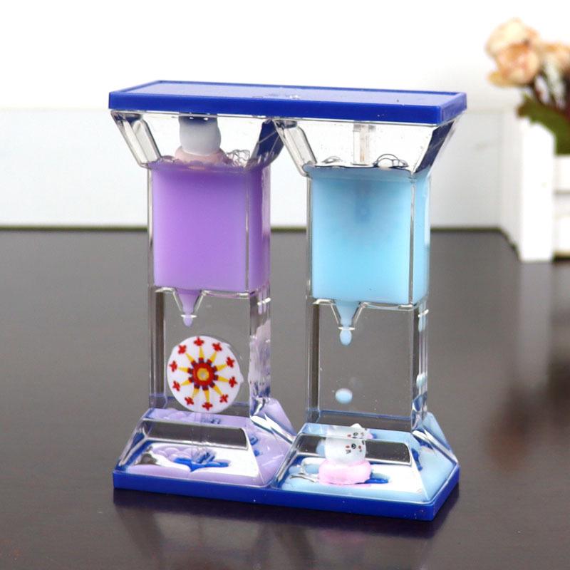 Dreamy Oil Drop Hourglass, Water Drop Liquid Decompression Timer, Desktop Decoration, Children's Toys, Decorative