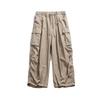 Vintage multi-pocket paratrooper overalls men's loose and versatile straight wide-leg pants cityboy casual trousers