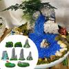 9 Pieces Mini Bonsai Figurines Resin Sculpture Decorative Ornaments for Landscaping Aquariums Home Decor Outdoor Space Dollhouse