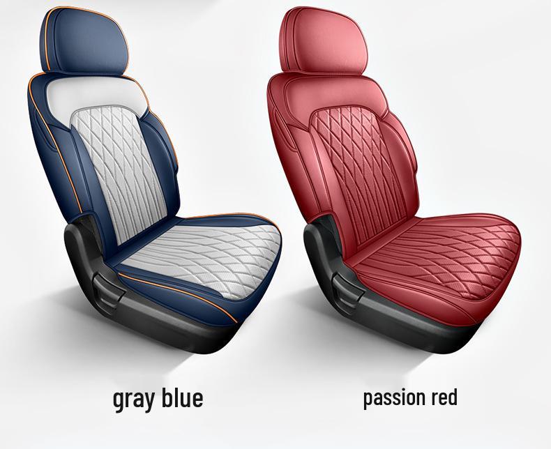 Modern MUFASA Universal Car Seat Cover, Full Coverage Leather, Fits 23 Models, Four Seasons Cushion.