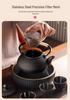 Handmade Uncoated Cast Iron Japanese Tea Pot - Retro Style Hearth Kettle for Brewing and Boiling Water
