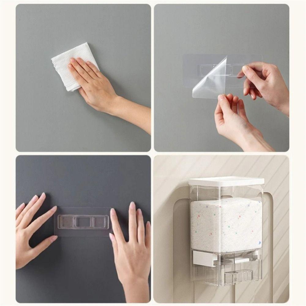 Multifunctional Washing Powder Storage Box Wall Mounted Solid Grain Box Detergent Beads Organizer