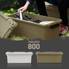 Iris Ohyama Storage Box Container Storage Case Camping Equipment Outdoor Storage TRAILBOX 800 57L Khaki TRB-800