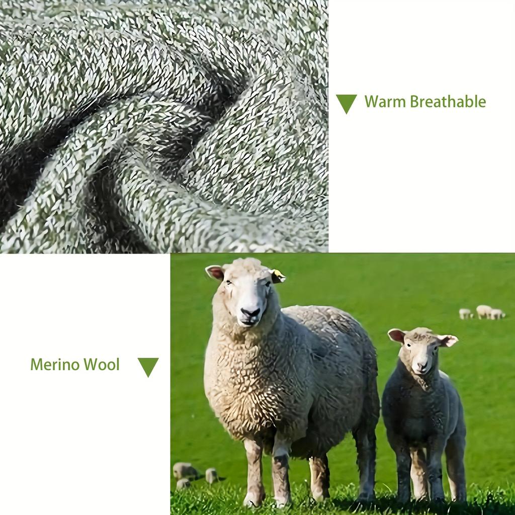 5 Paar Dicke Woll-Wintersocken für Damen - Gemütliche, Warme Sport- & Wander-Kniestrümpfe, Perfekt für Kaltes Wetter