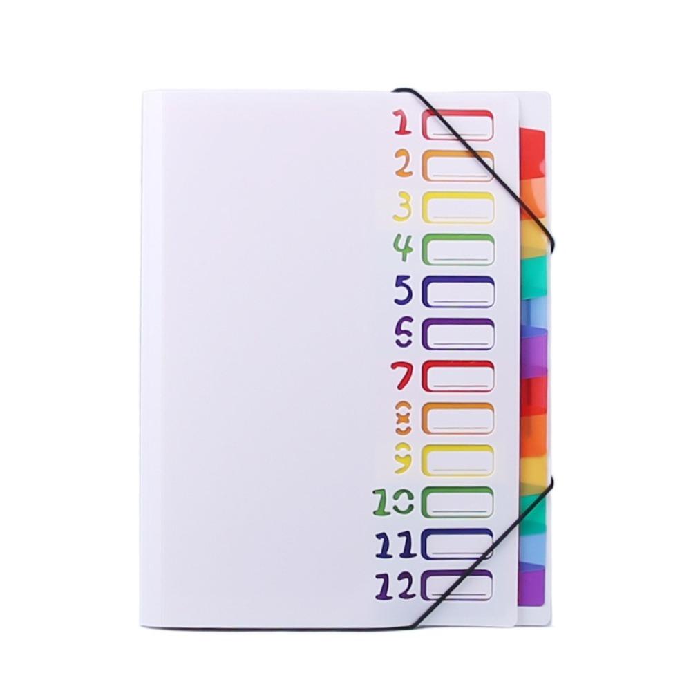 

Органайзер с 13 карманами PP A4 Органайзер для файлов Высококачественный Портфолио-органайзер Школа Офис белый