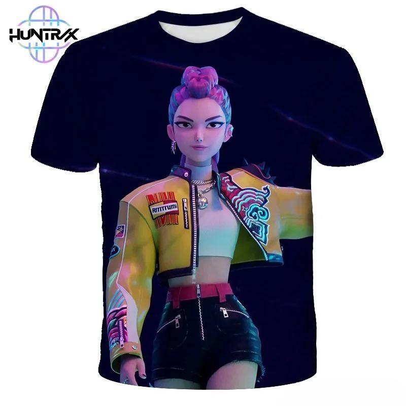 T-Shirts Girls Children's Cartoon Printed Short Sleeve Casual Fashion Girls Comfortable T-Shirt Clothing
