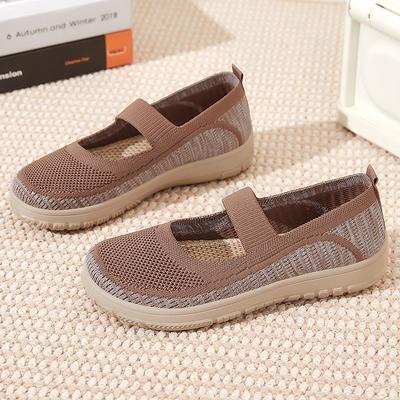 Shoes for Women's Summer New Style Breathable One-foot Shoes for Mothers Old Beijing Cloth Shoes Soft Sole Casual Women's Shoes Versatile Single Shoes