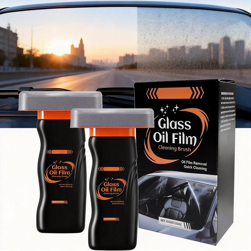 Anti Fog Oil Film Removal 100g Car Windshield Rain Repellent Hydrophobic Glass Cleaner For Car Detailing Long Lasting HD