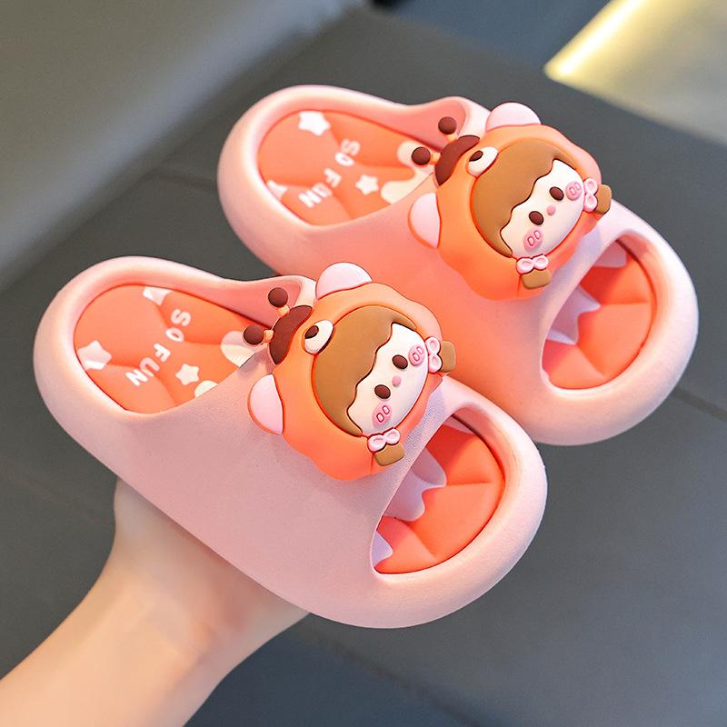 Summer Children's Sandals Boys and Girls Non-Slip Bathroom Shower Parent-Child Soft Sole Big Kids Beach Sandals