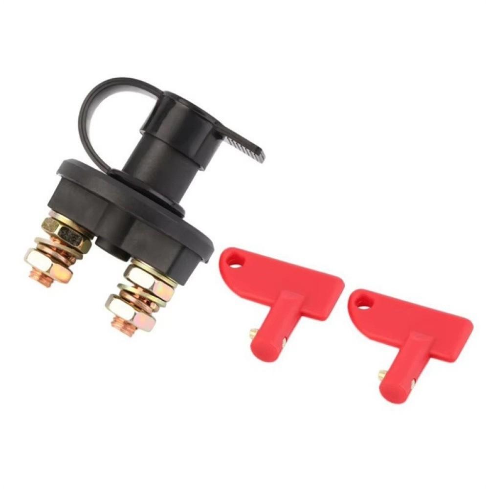 Master Battery Disconnect Switch Rotary Cut Off Isolator Copper Terminal For Car Truck Marine Boat Vehicle Power Protection