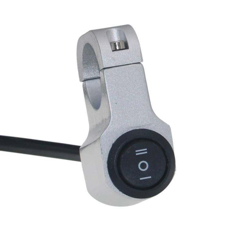 LMODRI Motorrad-Modifikationsschalter, Scheinwerfer, Roller, Moped, Fahrrad, ATV, Universal 7/8 Zoll 22 mm Lenker, 2-in-1-Schalter