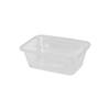 Transparent Rectangular Microwaveable Food Container with Lid