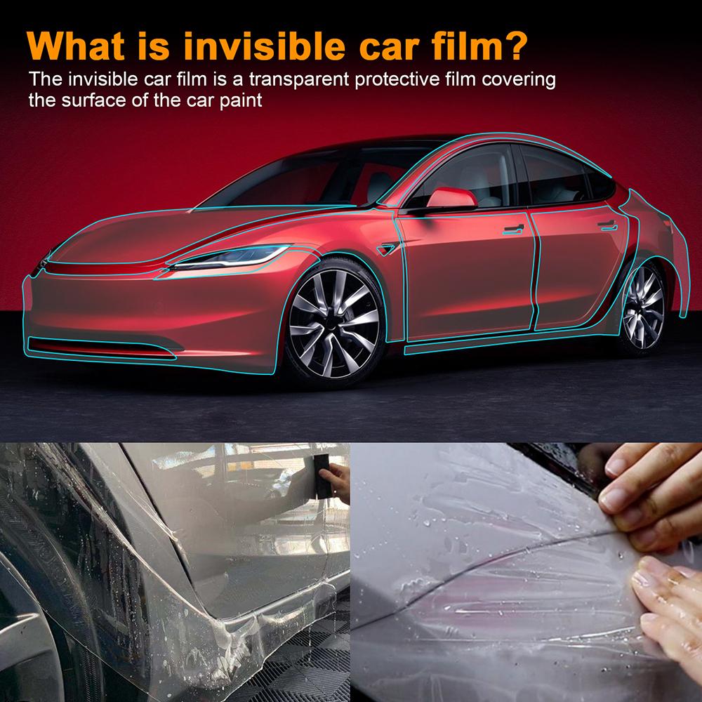 Tpu Invisible Car Paint Protection Film Clear Bra Ppf Decal Kit for Tesla Model 3 Highland 2025-Up Anti-Scratch Car Accessories