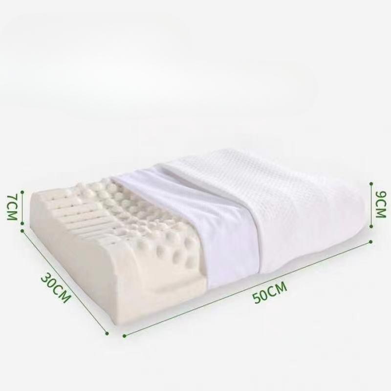 

Подушка из латекса для взрослых, массажная подушка для шейного отдела позвоночника с волной частиц, помогающая заснуть, подушка Core 30 * 50 * 8CM children s model