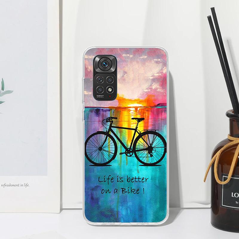 Bicycle Bike Sport Phone Case For Xiaomi Redmi Note 15 13 14S 14 Pro Plus 12S 11S 10S 12 11E 10 11T Art Fundas Back Cover Redmi