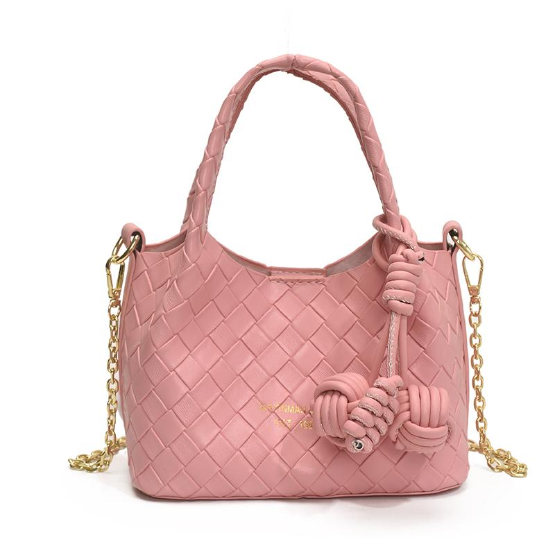 Niche Handwoven Bag Chain Small Bag Women's Super Fire Exquisite Hand Bag Shoulder Messenger Bag Vegetable Basket Women's Bag