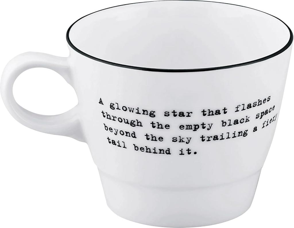 Moomin 80th Anniversary Breakfast 10x8cm Craft Cecera Yamaka Made in Mug, 300ml, Diameter, Art, Monochrome, Friends, White, Inglaze, Shoten, Japan,