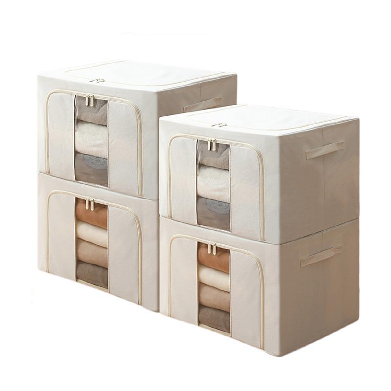 Foldable Canvas Clothes Storage Box for Wardrobe