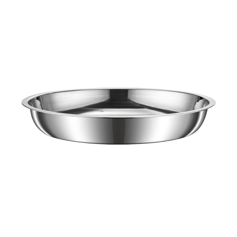 Dajujiang Thickened 304 Stainless Steel Round Serving Plate