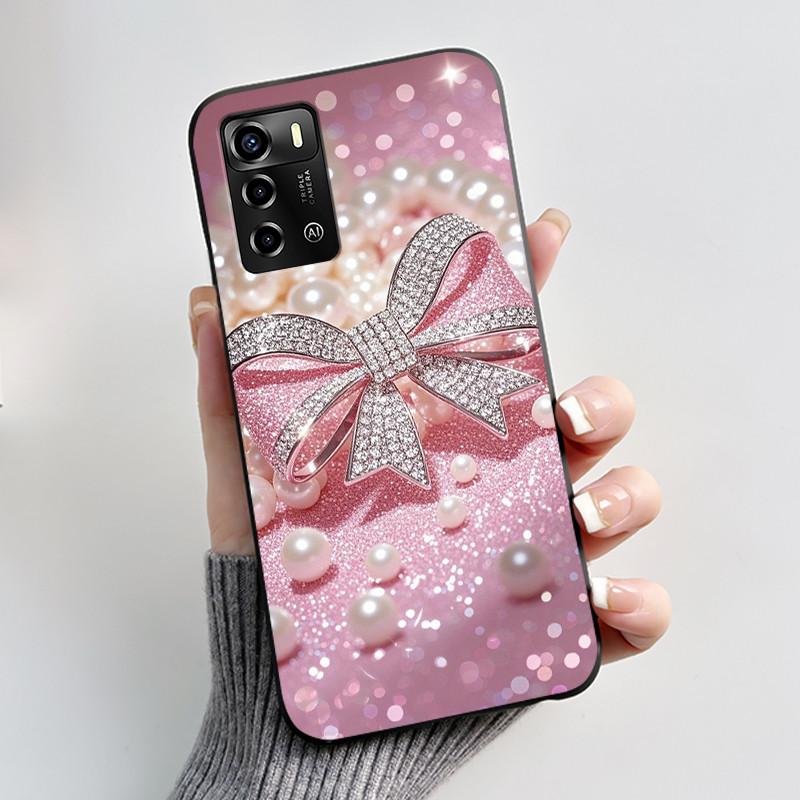 Pouzdro Pro ZTE Blade A72 4G V40 Vita Kryt na telefon Plášť Estetické Roztomilá Kočka Astronaut Móda Matně Černé Ochranné Měkké TPU Kryt