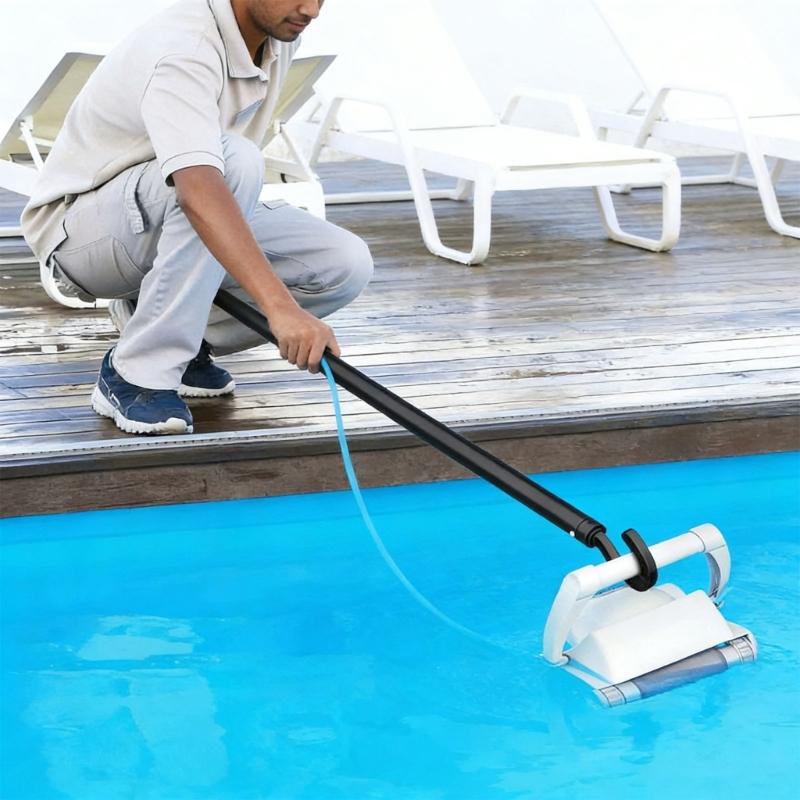 Durable 7 In 1 Pool Cleaning Group Designed For Robotic Cleaners Featuring Extendable Aluminum Handle