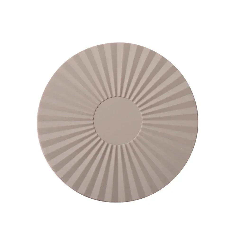 

Round Heat Resistant Pot Pan Silicone Mat Non-Slip Cup Coasters Table Placemat Tea Protection Pad Kitchen Gadgets Accessories 10cm світло-сірого кольору