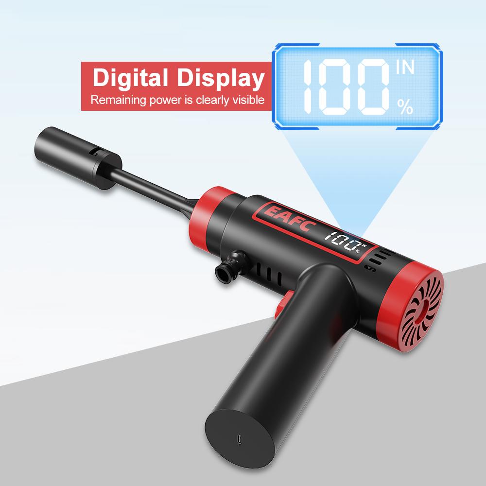 Portable Cordless High-Pressure Car Washer Gun Lightweight Car Cleaner Built-in Lithium Battery for Car Yard Garden Cleaning