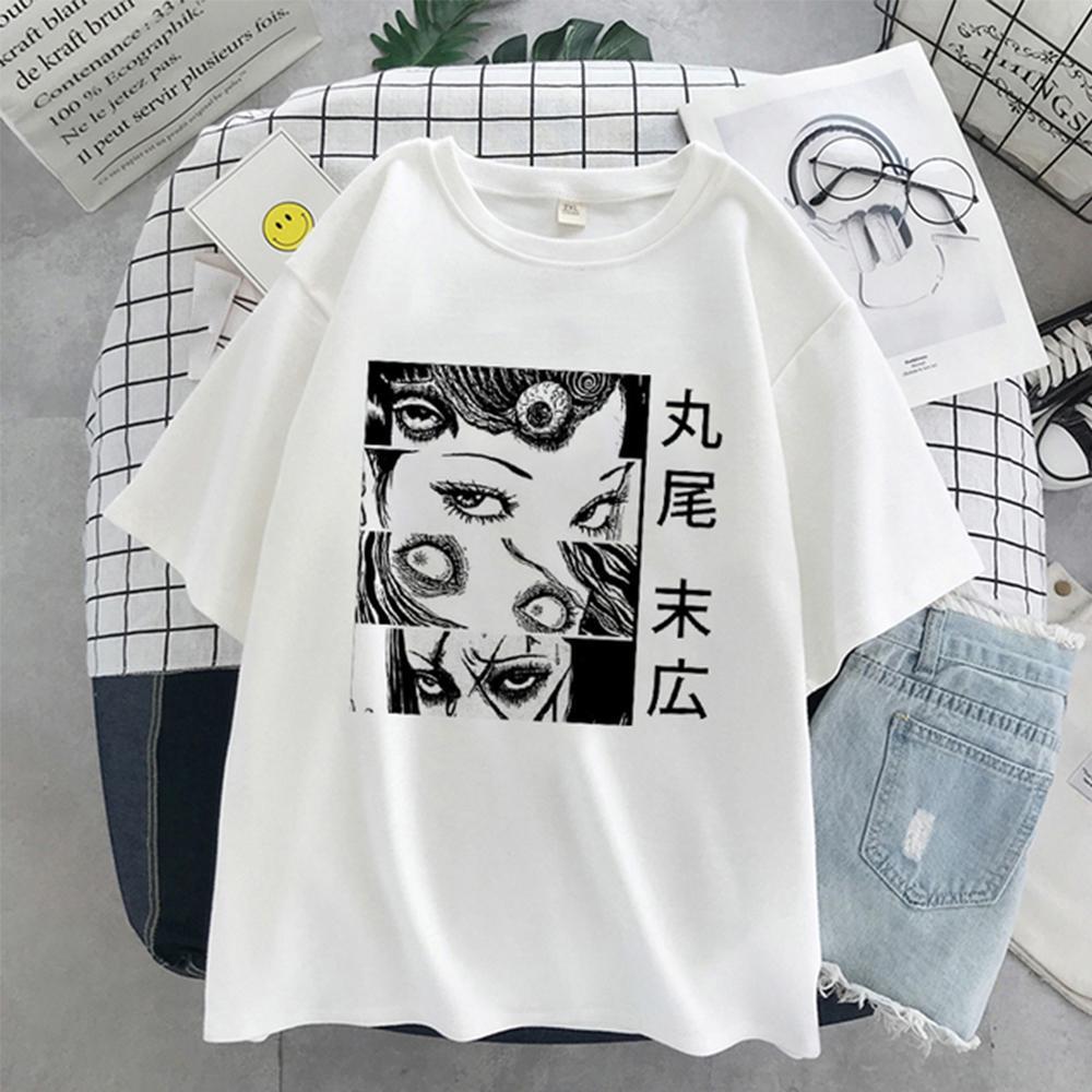 Fashion Summer Goth Female Tee Aesthetic Loose Men and WomenT-shirt Punk Dark Grunge Streetwear Gothic Top T-shirts Harajuku Clothes