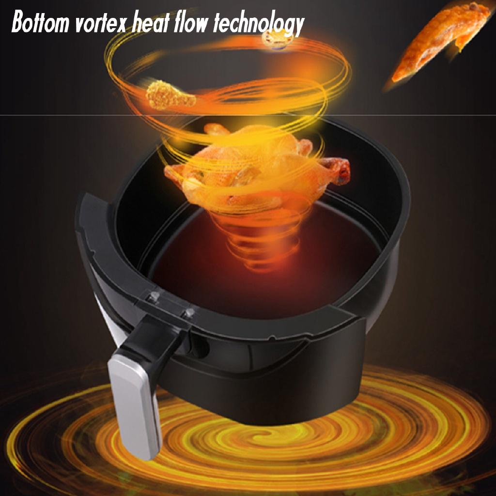 1500W 220V Air Fryer Electric Deep Fryer H-speed Hot Air Circulation 5.5L Multi-function Cooker Oven Low Fat Health Pan