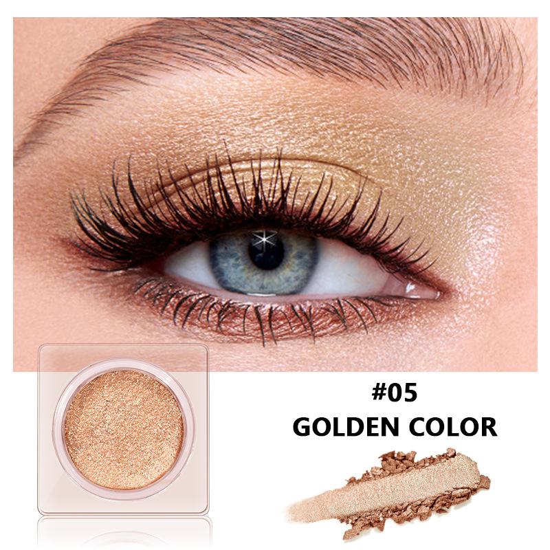 Ombretto monocromatico lucido Commercio estero Matte Pearlescent Glitter Beauty Makeup Ombretto a 12 colori