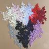 Lace Applique Sew on Patch Fabric 1Pair Embroidery Flower Exquisite Trim Patches Crafts Stickers Bag Gown Decoration Wholesale