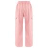 Kids Girls Stylish Clothing Elastic Waistband Cargo Wide Leg Long Pants for Daily Wear