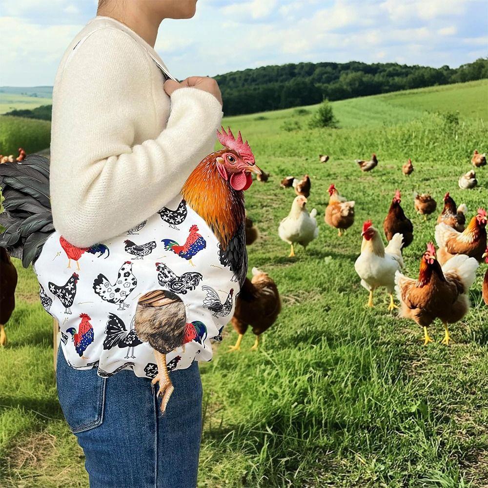 Adjustable Strap Hen Holder Bag Breathable Poultry Transport Handbag Pet Accessories