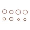 80pcs Solid Copper Sump Plug Assorted Washers Metal Kit Garage Engine Set with Box