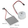 Electric Motor with Heating Generator Sheet for Fireplace Heat Powered Fan Stove for Burner Heating Replace Parts 3XUF