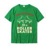 Funny Roller Skating Dont Be A Hater Be A Roller Skater TShirt Discount Mens Tshirts Cotton Tops Shirt Custom