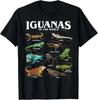 Iguanas der Welt Bildungs-Reptilien-Kunst T-Shirt