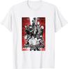 Attack On Titan Season 4 Red Sky Group Poster Aot Anime Tshirt