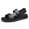 New Trend Men's Sandals Genuine Leather Male Beach Shoes Outer Wear Anti-Slip Summer Flats Cool Sandaly Simple Slippers