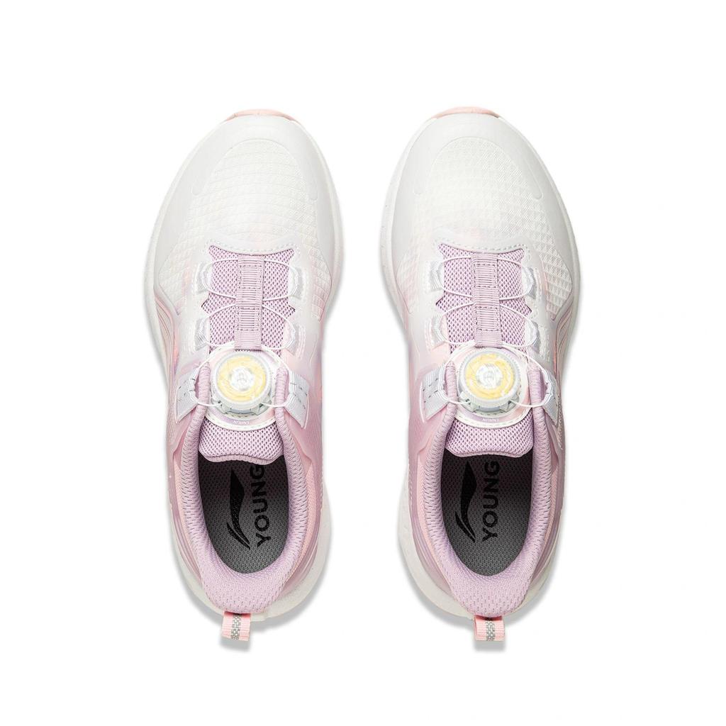 Li Ning Kids Running Synthetic Leather Casual Comfortable Soft Stylish Low Top Running Shoes Kids Running Shoes YKFU094-4